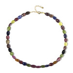 Saphir-Silberhalskette