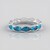 Anello in argento con Apatite Blu Neon