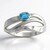 Anello in argento con Apatite Blu Neon Goias (Pallanova)
