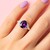 Anello in argento con Ametista