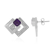 Sibirischer Amethyst-Silberohrringe (de Melo Essence)