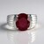 Anello in argento con Rubino del Madagascar