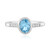 Swiss Blue Topaz Silver Ring