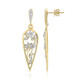 9K SI1 (G) Diamond Gold Earrings (Annette)