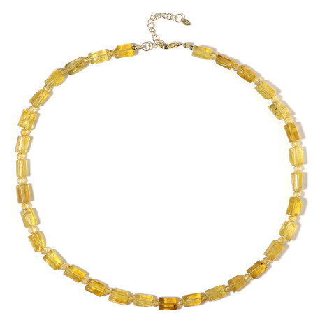 Zilveren halsketting met citrienstenen