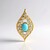 Ciondolo in argento con Turchese Sleeping Beauty (de Melo)