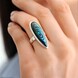 Zilveren ring met een Abalone schelp (MONOSONO COLLECTION)