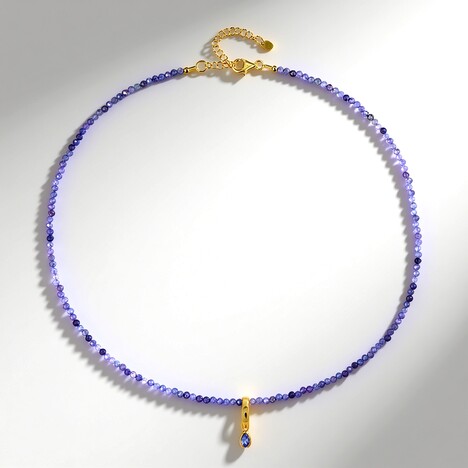 Collana in argento con Tanzanite