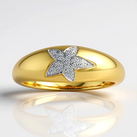 Anello in oro con Diamante SI1 (G) (Annette)