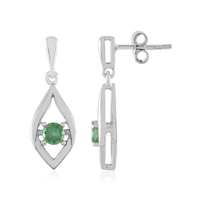 Orecchini in argento con Apatite Verde