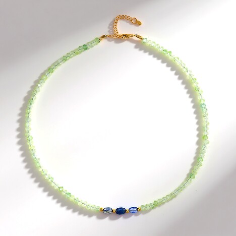 Collana in argento con Cianite del Nepal