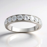 Bague en argent et Zircon (MONOSONO COLLECTION)
