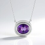 Collana in argento con Ametista Siberiana