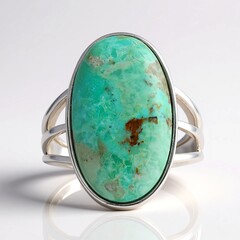 Anello in argento con Turchese Kingman Mohave Blu (Jones Lee)