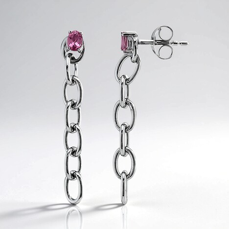 Orecchini in argento con Granato Malaya