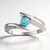 Bague en argent et Apatite bleue