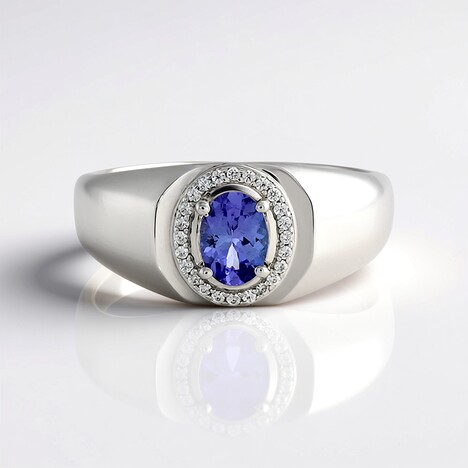 Anello in argento con Tanzanite