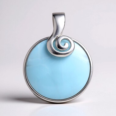 Zawieszka ze srebra - Larimar