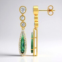 Orecchini in argento con Indicolite (Adela Silber)