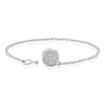SI1 (G) Brillant-Silberarmband (Annette)