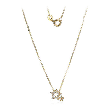 Weißer Topas-Silbercollier