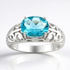 Anello in argento con Fluorite Braldu