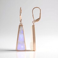 Pendientes en plata con Piedra de luna azul (KM by Juwelo)