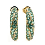 Pendientes en oro con Esmeralda de Zambia AAA (de Melo)