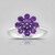 Anello in argento con Ametista Siberiana