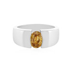 Gelber Zirkon-Silberring