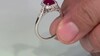 Anillo en plata con Rubí de Madagascar