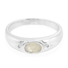 Anillo en plata con Labradorita