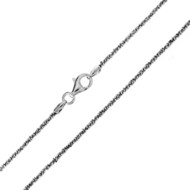 925er Silber-Criss-Cross-Kette - 45 - 3,42 g