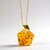 Collana in argento con Ambra Baltica Cognac (dagen)