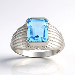 Anello in argento con Topazio Marambaia (de Melo)