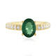 Bague en argent et Apatite verte