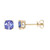 10K AAA Tanzanite Gold Earrings
