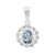 Ciondolo in argento con Tanzanite Lilla Non Riscaldata