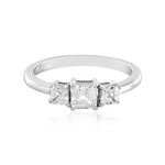 Zilveren ring met een zirkoon