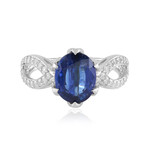 Anillo en plata con Cianita de Nepal