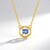 Collana in argento con Zaffiro Ceylon Blu