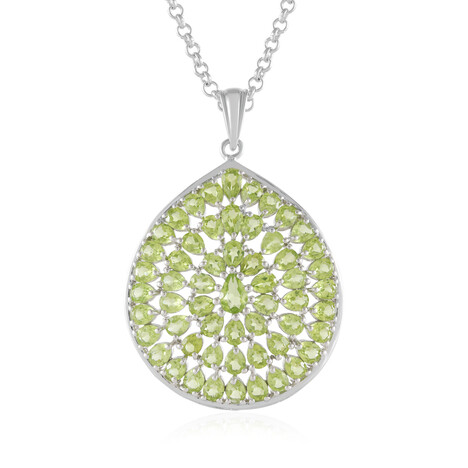 Peridot Silver Necklace