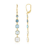 Edelstein-Silberohrringe (KM by Juwelo)