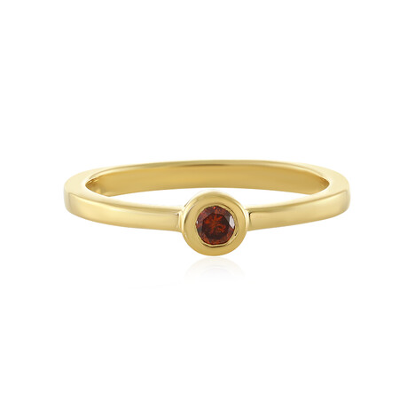 Bague en argent et Diamant rouge I3