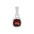 Mozambique Garnet Silver Pendant