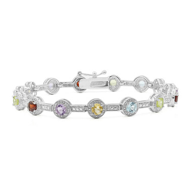 Zilveren armband met peridoots