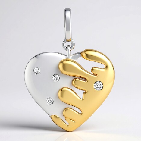 Ciondolo in argento con Diamante I1 (G) (Annette)