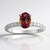 Anello in argento con Quarzo Mistico Aurora