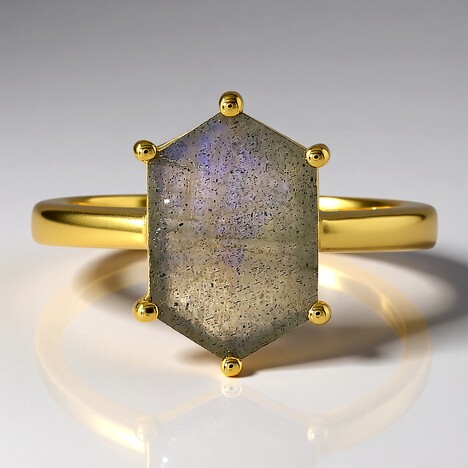 Anello in argento con Labradorite