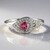 Anello in argento con Tormalina Rosa Nigeriana